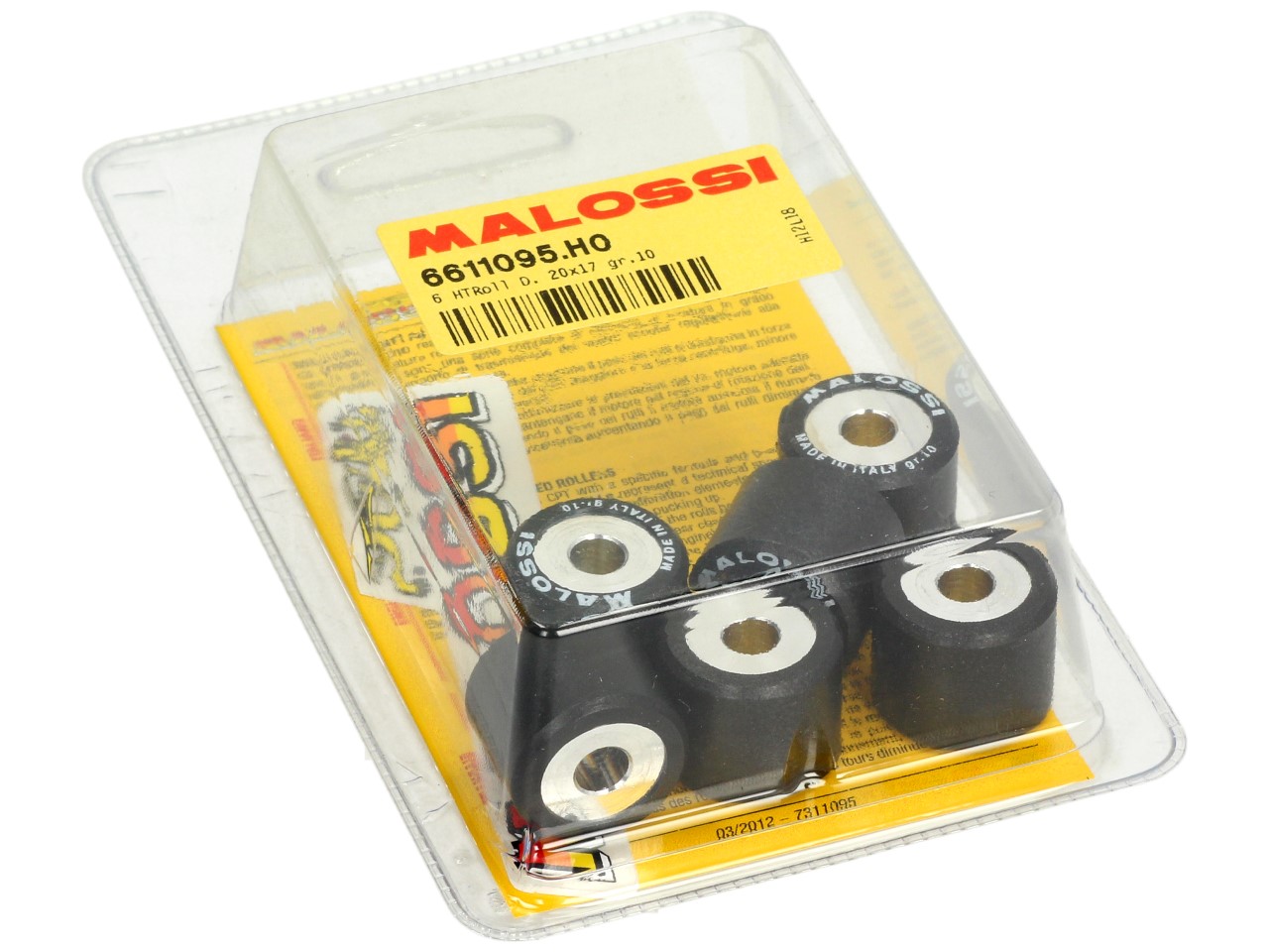 Malossi variator rollenset, 20x17 mm, 10,0 g, stuk: 6