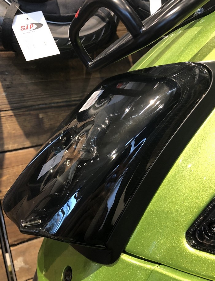 Frame achterlicht conversie voor Vespa GTS/GTS Super/GTV 125-300cc ('14-'18), mat zwart