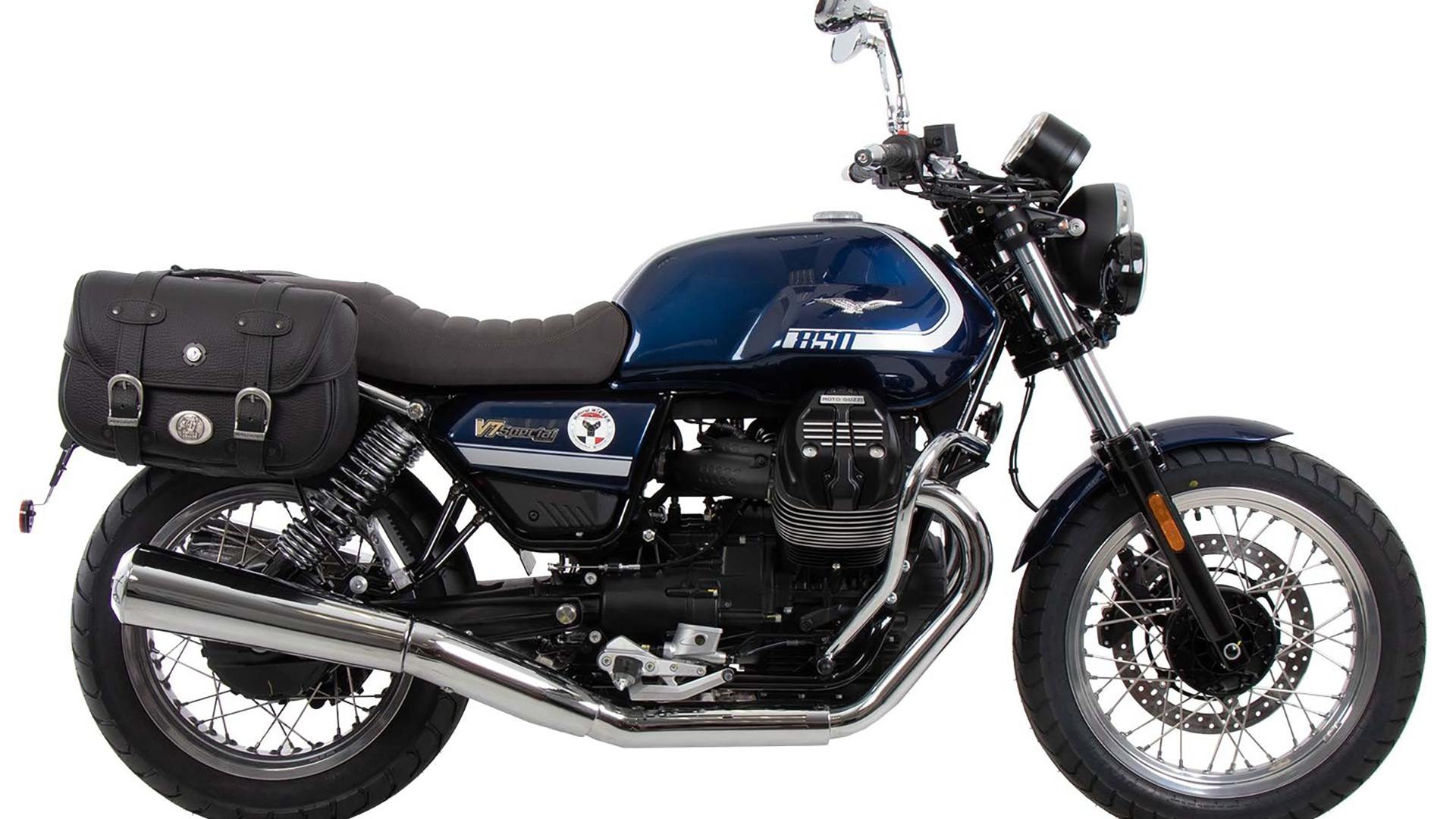 C-Bow zijdrager zwart voor Moto Guzzi V7 850 Special/Stone/Centenario (21-24) Hepco & Becker