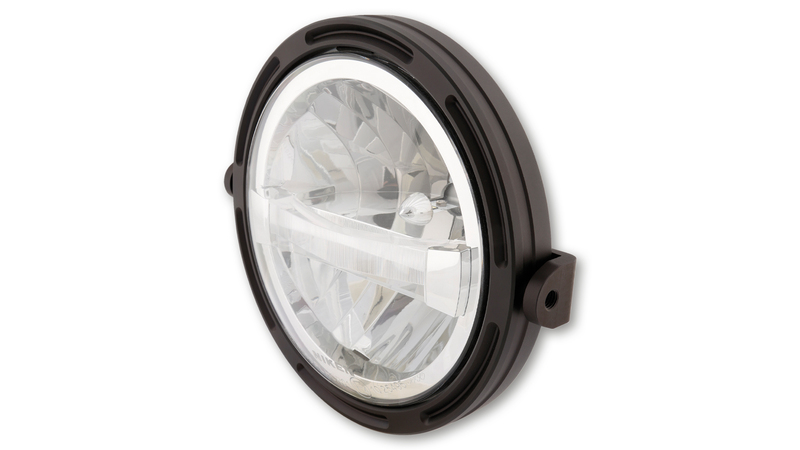 HIGHSIDER pro 7 inch koplampframe-R1 Type 4 LED Zwart Zijmontage
