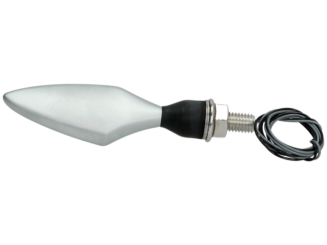 Kellermann indicator, ruit, staal, LED, VL/HR, 12 V, mat chroom, M8x20, E-goedgekeurd