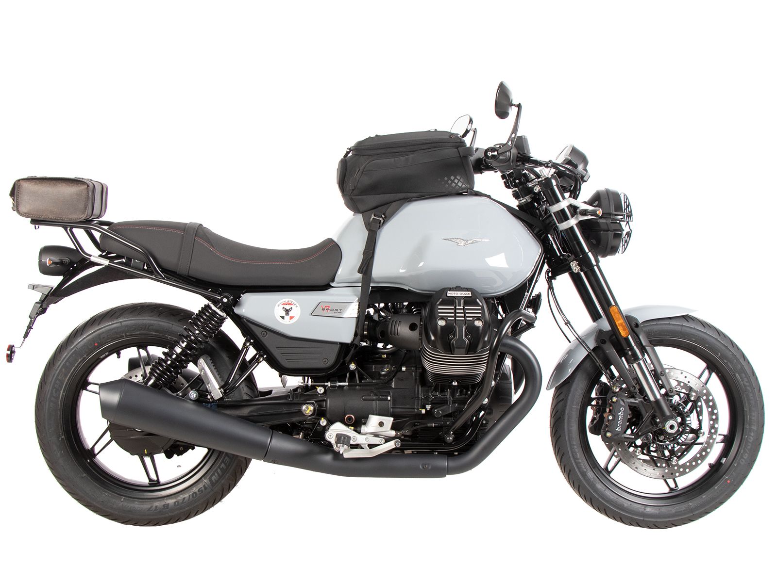 Buisvormig bagagerek zwart voor Moto Guzzi V7 850 Sport (25-) Hepco & Becker