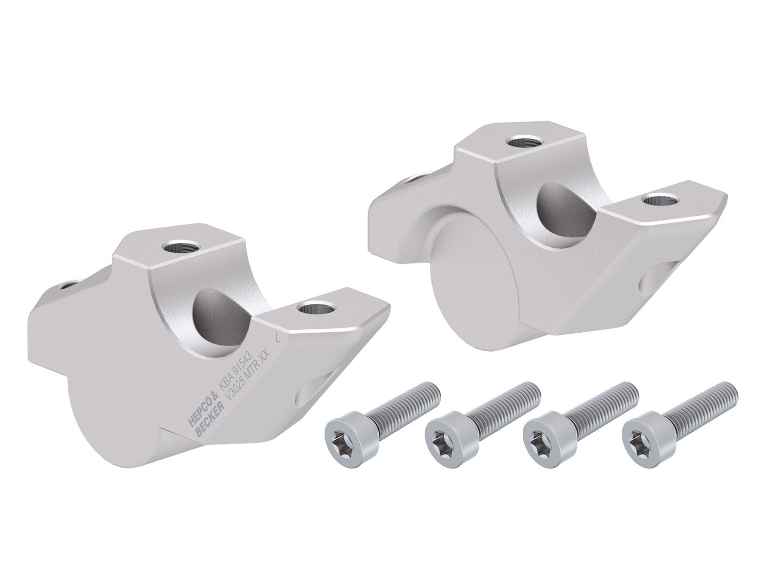 Stuurverhoger H=30 mm met offset 25 mm naar achteren voor BMW F 900 GS (24-) Hepco & Becker