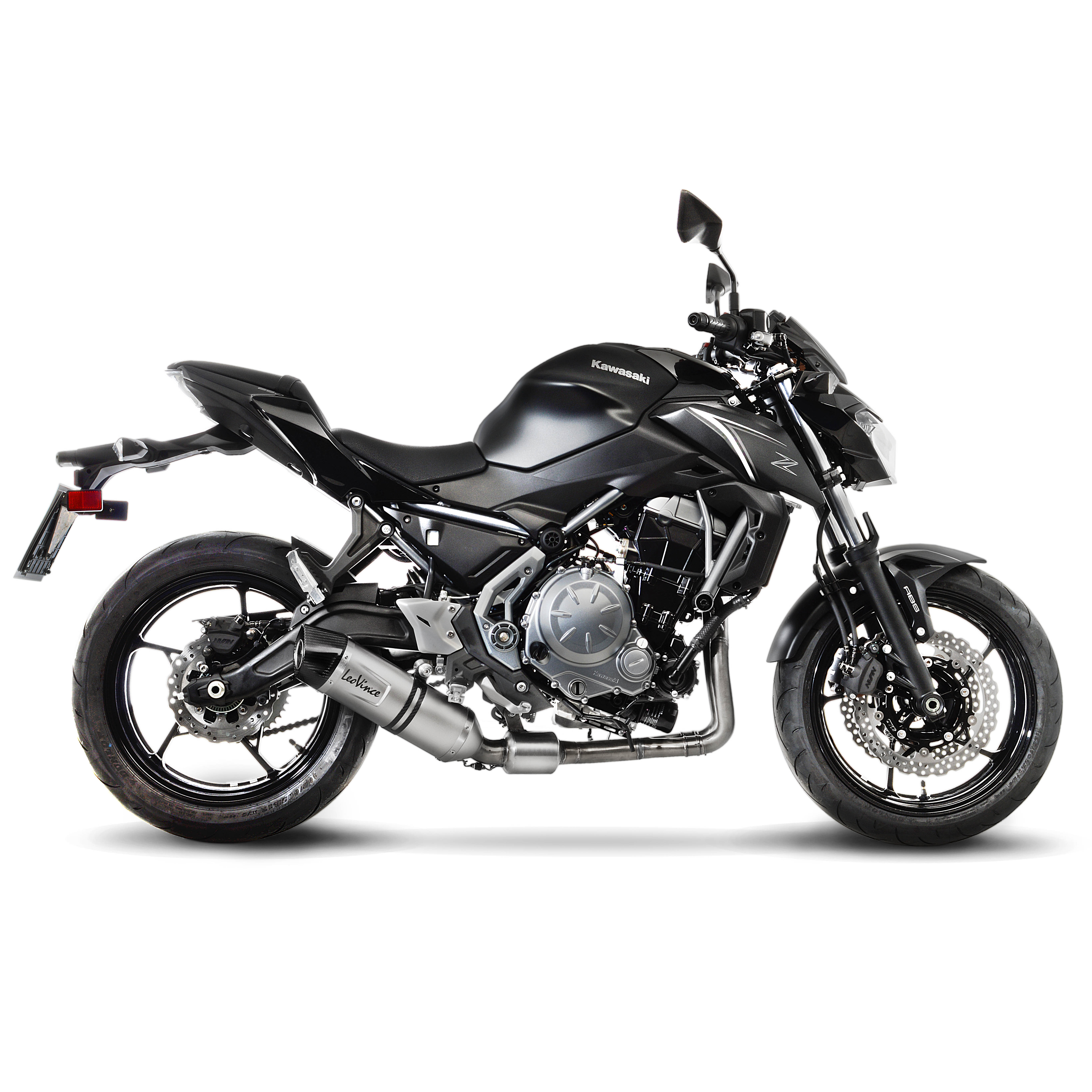 LeoVince uitlaatsysteem SBK LV One Evo 2, roestvrij staal, compleet systeem voor Z 650 / Ninja 650 (Bj.17-19)