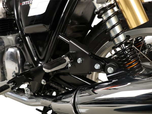 Achterbank voetsteun verplaatsing zwart voor Royal Enfield Interceptor (2018-)