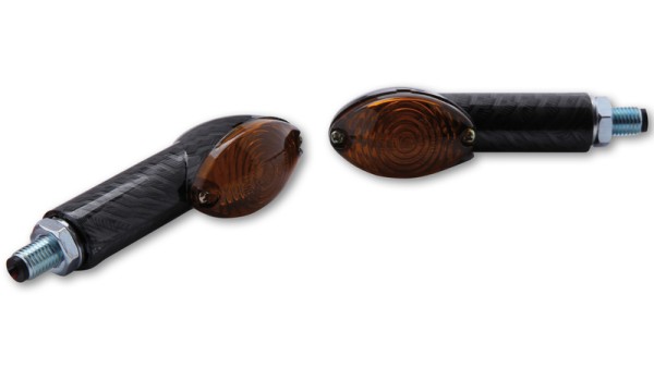 HIGHSIDER Smart Cateye lampen Mini richtingaanwijzerbehuizing carbon / lens smoke grijs (paar), voor & achter