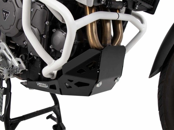 Motorbeschermplaat zwart voor Triumph Tiger 900 Rally / GT / PRO (20-) Hepco & Becker