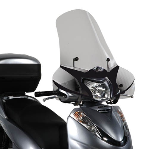 Voorruit groot transparant, voor Honda SH 300 (07-11) - 440x665 mm (HxB) Givi