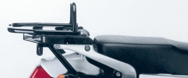 Buisvormige bagagedrager topkoffer zwart voor Honda NX 650 Dominator (95-02) Hepco & Becker