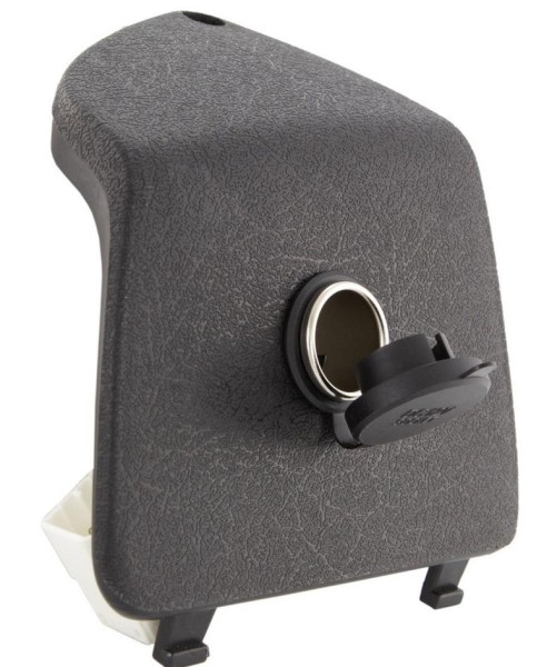 Bagageruimteafdekking links met 12V sigarettenaansteker voor Vespa GTS/GTS Super/GTV/GT, zwart