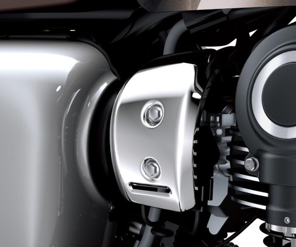 Gasklephuisdeksel chroom rechts voor W 800 Street (Bj.19-) Origineel Kawasaki