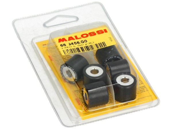 Malossi variator roller set, 19x17 mm, 9,3 g, stuk: 6