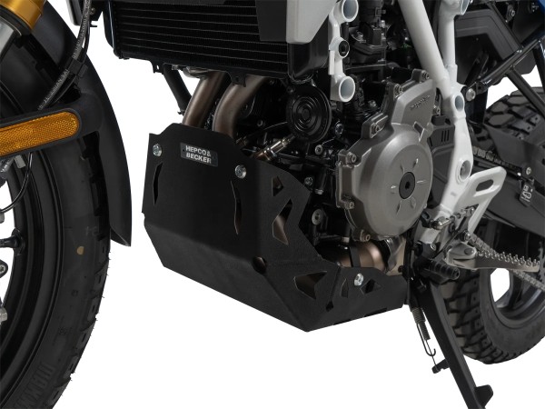 Zwarte motorbeschermplaat voor BMW F 450 GS (25-) Hepco & Becker