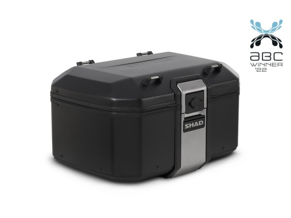 Shad Top Case TERRA TR55 zonder bevestigingsplaat, zwart aluminium, 55 l