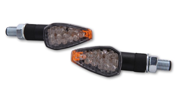 HIGHSIDER Smart Peak LED-indicatorbehuizing zwart / lens helder (paar), voor & achter