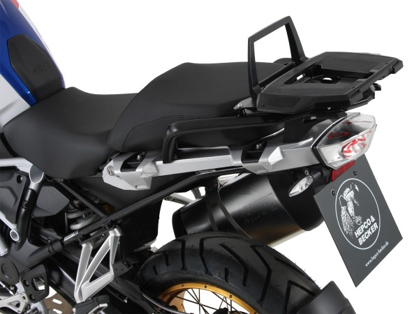 Alurack topkofferdrager voor origineel bagagerek zwart voor BMW R 1250 GS (19-23) Hepco & Becker