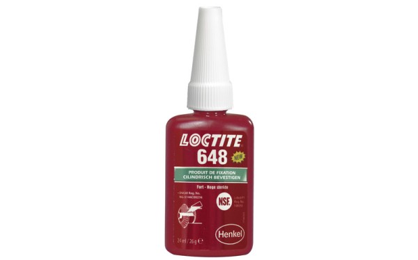 Loctite 648 Buslagerlijm - flesje van 24 ml