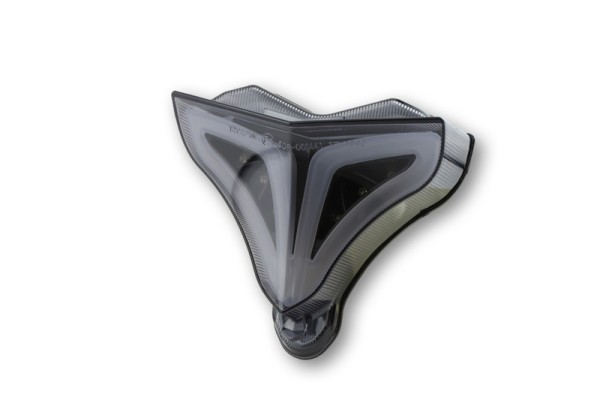 HIGHSIDER slim LED-achterlicht zwart Yamaha-stijl, E-goedgekeurd (1 stuk)