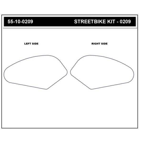 Stompgrip Tank Pad schwarz, Icon, Streetbike Tank Kit für Yamaha Tracer 9 GT, 2024-2025