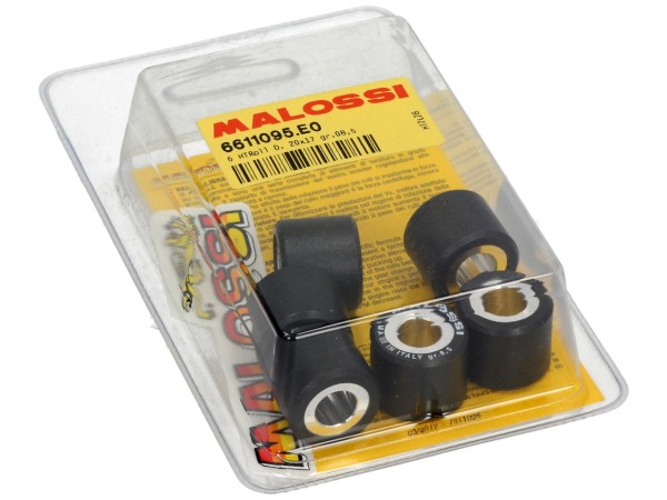 Malossi variator roller set, 20x17 mm, 8,5 g, stuk: 6