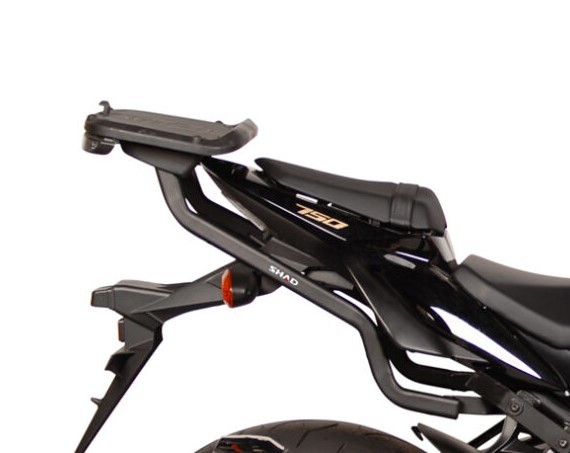 Shad-topkofferhouder, zwart gelakt, voor Suzuki GSR 750 (11-16)