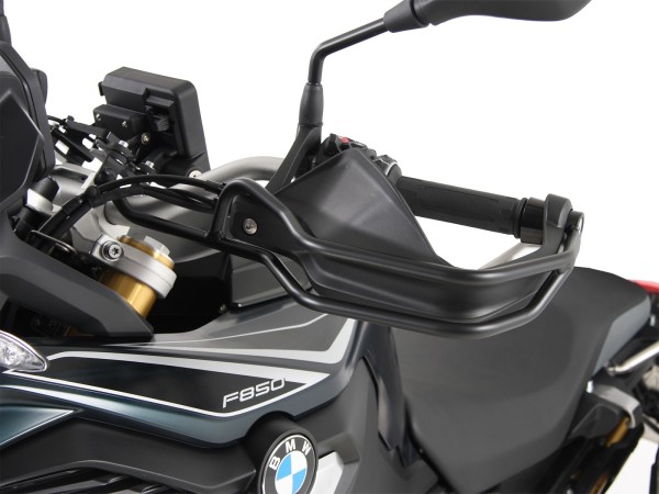 Handvatbeschermer links en rechts zwart voor BMW F 850 GS Hepco & Becker