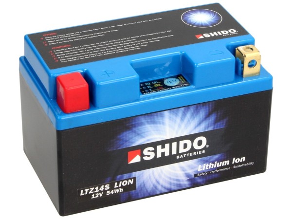 Shido batterij LTZ14S, 12 V, 5 A, Lithium Ion