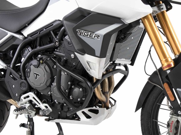 Motorbeschermer zwart voor Triumph Tiger 900 Rally / GT / PRO (20-) Hepco & Becker