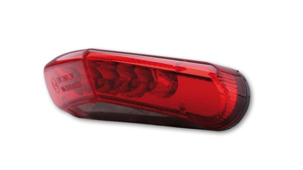 HIGHSIDER slim LED-achterlicht zwart E-keurmerk (1pc)