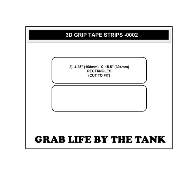 Stompgrip Universal Rahmen Leiste Pad klar, Volcano