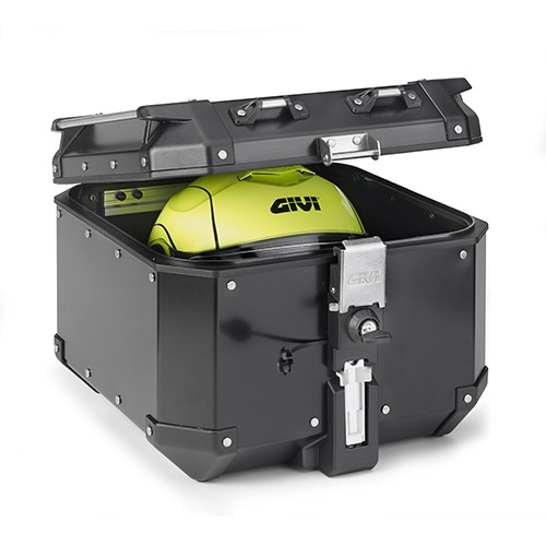 Trekker Outback 42 liter MONOKEY topkoffer aluminium zwart Givi
