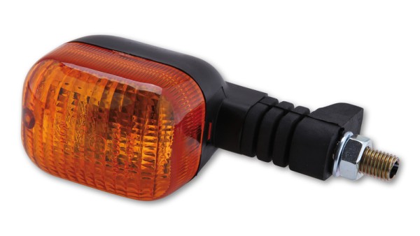 HIGHSIDER Smart Duc-stijl knipperlichtbehuizing zwart / lens oranje (stuk), rechtsvoor & H