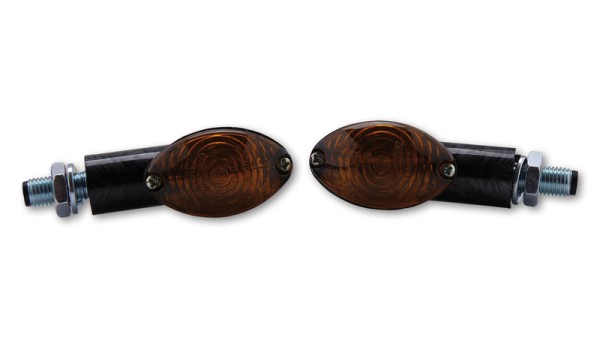HIGHSIDER Smart Cateye lampen Mini richtingaanwijzerbehuizing zwart / lens smoke grijs (paar), voor & achter