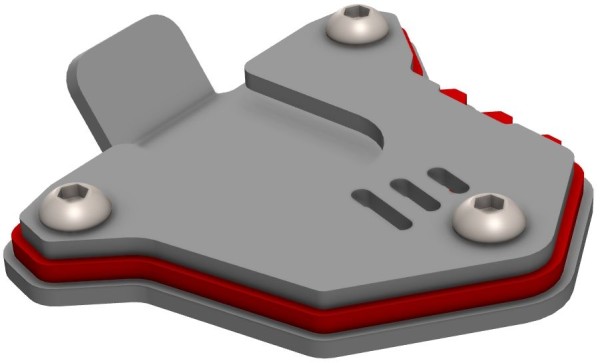 Voetverlenging zijstandaard voor Honda XL 750 Transalp, rood