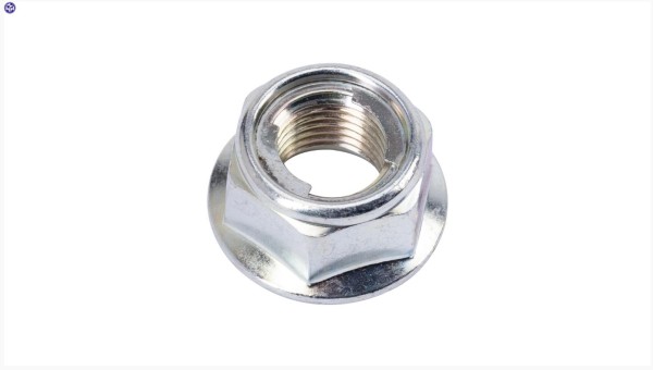 Kettingmoer M12 x 1,25 met kraag, SW 19 mm