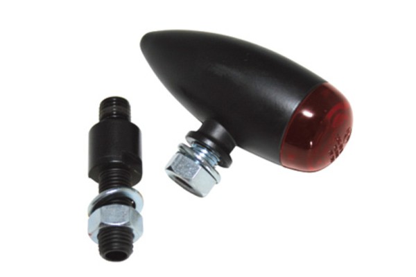 HIGHSIDER pro Micro-Bullet LED achterlicht zwart/rood (1 stuk)