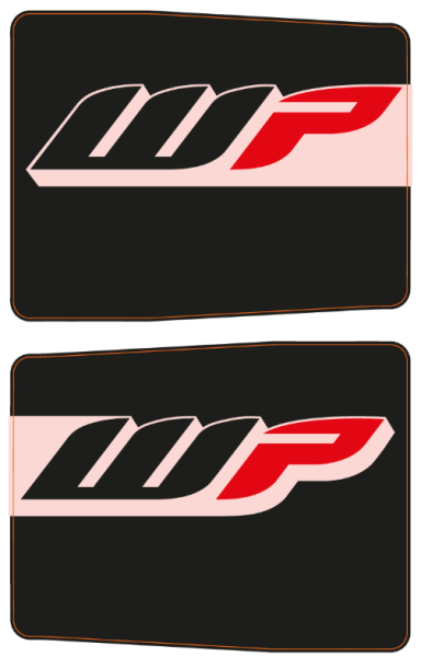 Set vorkbeschermingsstickers voor Husqvarna FS 701 Supermoto en FS 450 Original