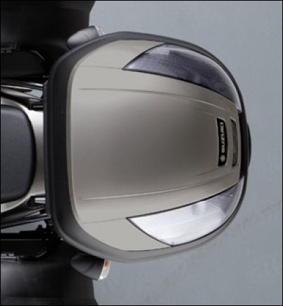 Gelakt deksel - topkoffer 37 liter, grijs voor Suzuki GSF1250N BJ. 2010-2013/ GSX1250F BJ. 2010-2