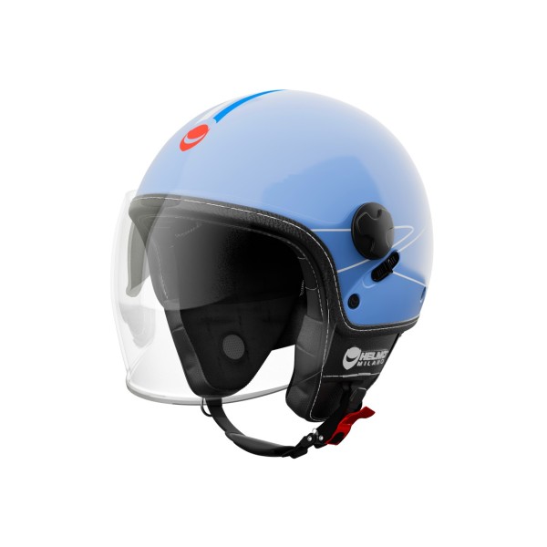 Helmo Milano Demi Jet Eos blauw glanzend