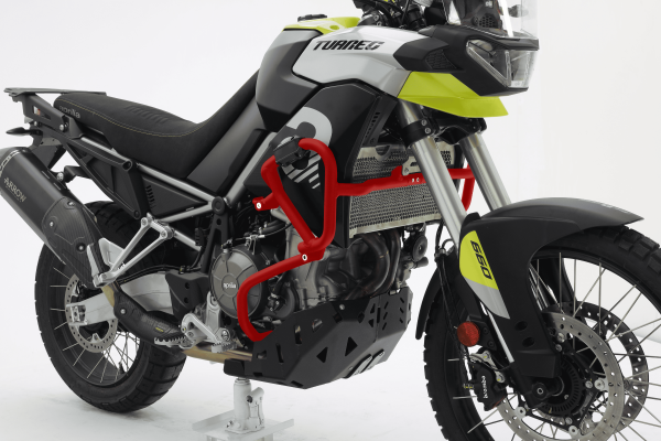 Crashbeugel rood voor Aprilia Tuareg 660