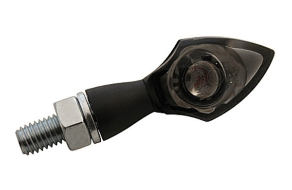 HIGHSIDER Pro Pen Head LED Knipperlichtbehuizing Zwart / Lens Rookgrijs (Paar), Voor & Achter