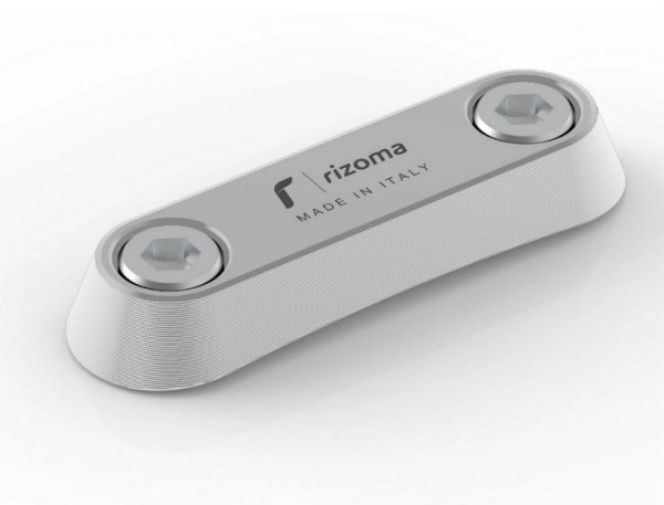 Afdekdraad RIZOMA passagiersbeugel voor Vespa GTS/GTS Super/GTV/Primavera, zilver