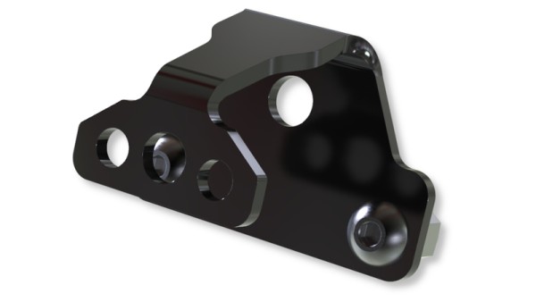 HIGHSIDER pro kentekenplaatverlichting houder zwart S (1pc)