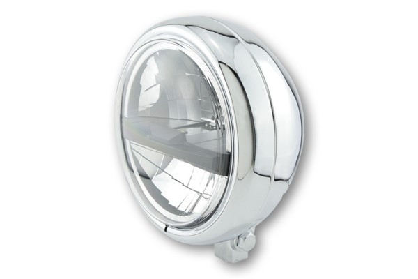 HIGHSIDER pro 5 3/4 inch koplamp Pecos Type 5 LED chroom E-goedgekeurd (1pc)