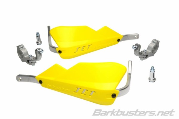Barkbusters Jet handbeschermerset tweepuntsbevestiging conisch geel