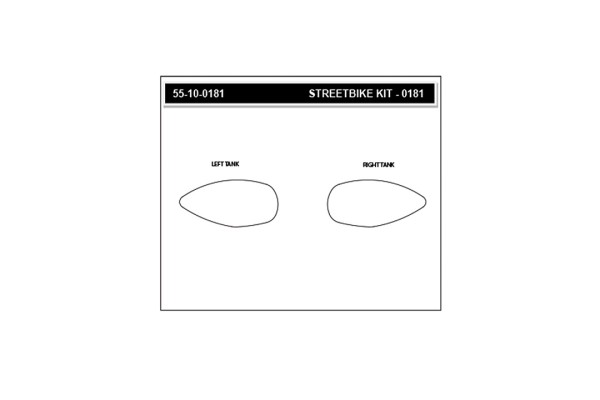 Stompgrip Tank Pad klar, Volcano, Streetbike Tank Kit, für Aprilia RS 660, 2020-2025, Tuono 660, 202