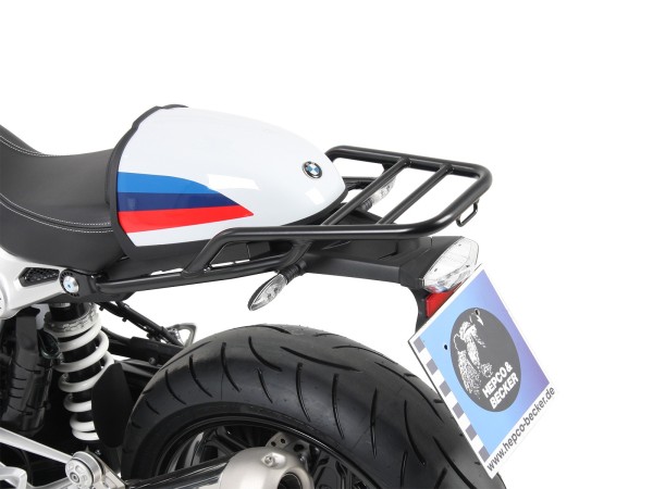 Buisvormig bagagerek zwart voor BMW R nineT Racer (17-20) Hepco & Becker