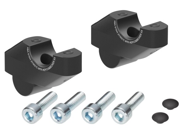 Stuurverhoger zwart H=30 mm met offset 21 mm terug voor Honda CMX 1100 Rebel /DCT /SE (25-)