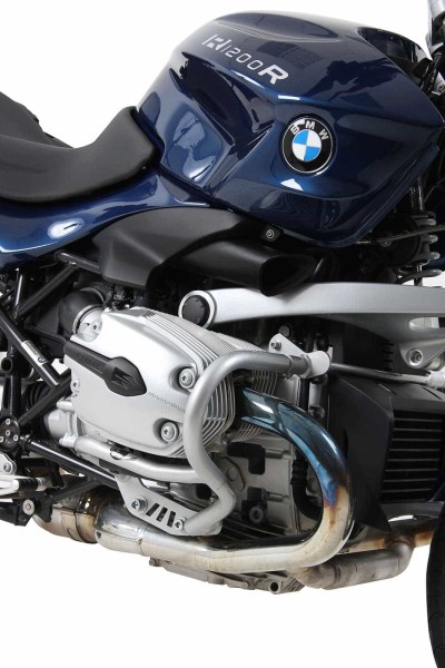 Motorbeschermer zilver voor BMW R 1200 R (11-14) Hepco & Becker