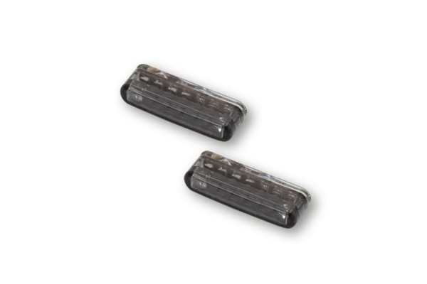 HIGHSIDER Smart Shorty LED 3in1 knipperlicht/achterlicht combinatie module lens smoke grijs (paar), achter